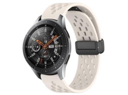 Pulseira De Silicone Dobrável De 22 Mm Com Fecho Magnético