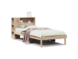 Cama com Estante Sem Colchão 75x190 Cm Pinho Maciço MAISON EXCLUSIVE
