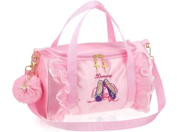 Bolsas De Balé Com Chaveiros De Pompom Para Meninas, Perfeitas Para Ginástica, Como Visto Na Foto.