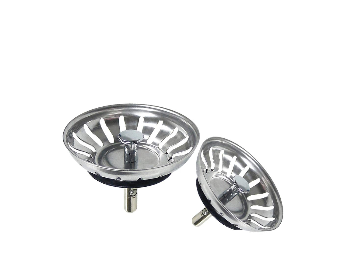 Escorredor De Cozinha, Filtro De Peneira, Aço Inoxidável Para Cozinha E Banheiro, Diâmetro 80mm (pacote Com 2)