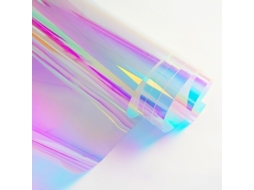 Película Holográfica Iridescente Para Janelas, Película Dicróica Decorativa 40 Cm 20 M