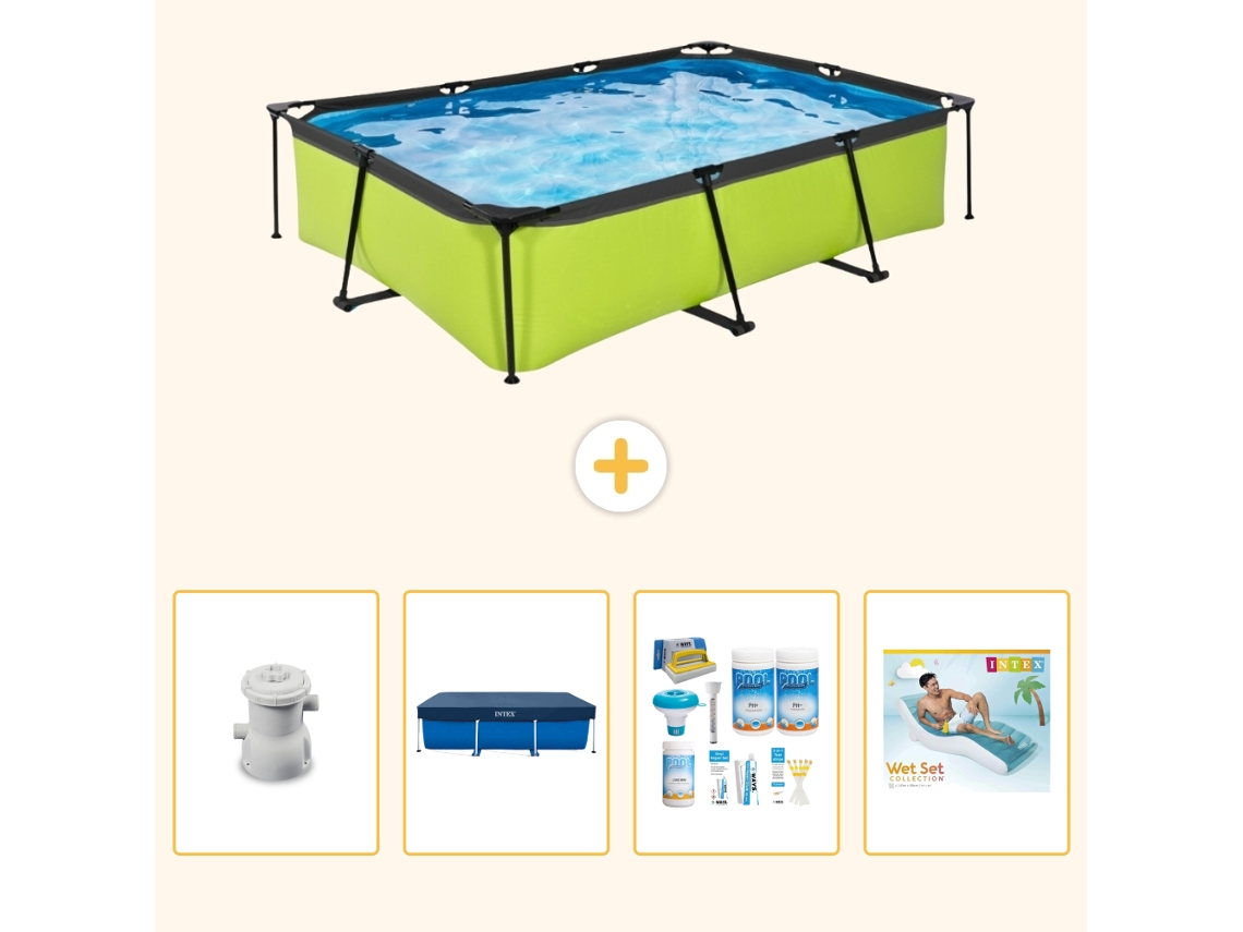 Exit-toys Piscina Exit Retangular - 300x200x65 Cm - 5-peças S335