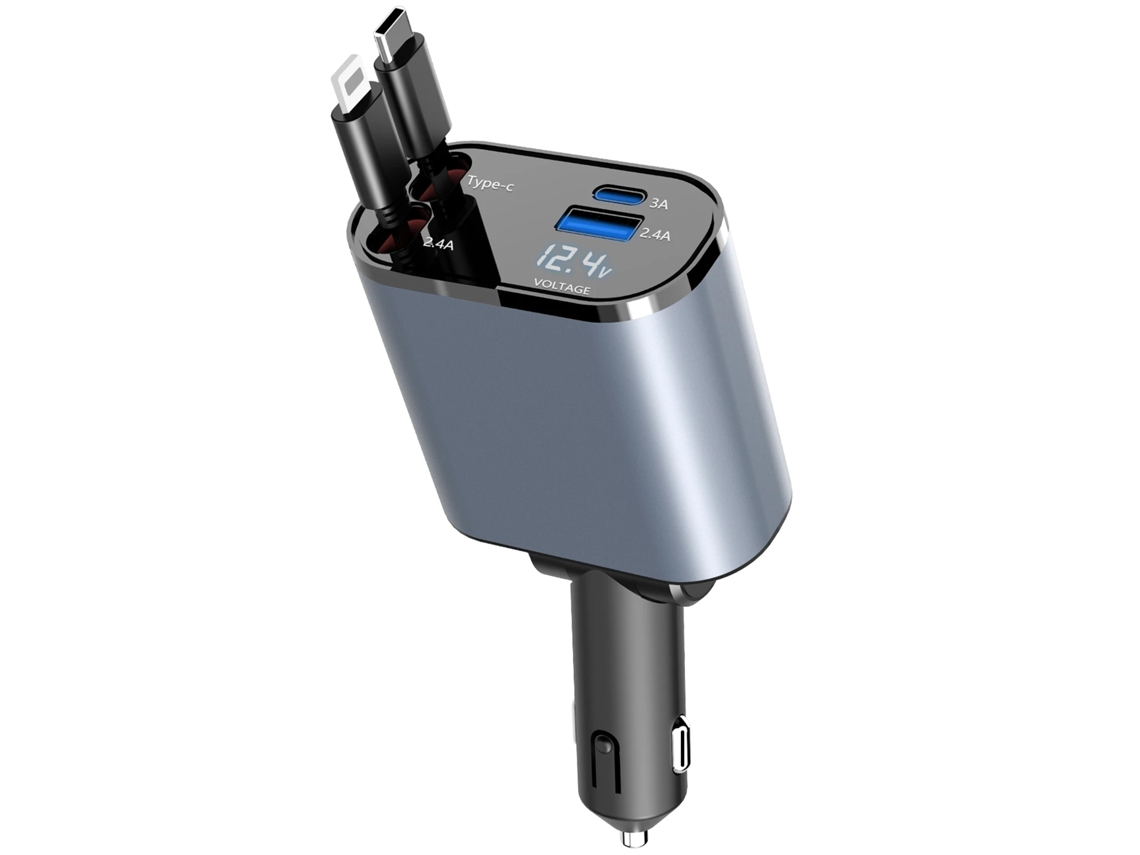 Carregador De Carro 100 W, -/- Usb-c