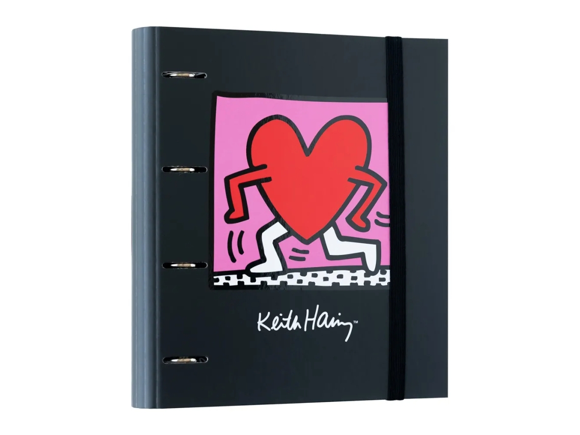 Pasta De 4 Argolas Keith Haring 84254