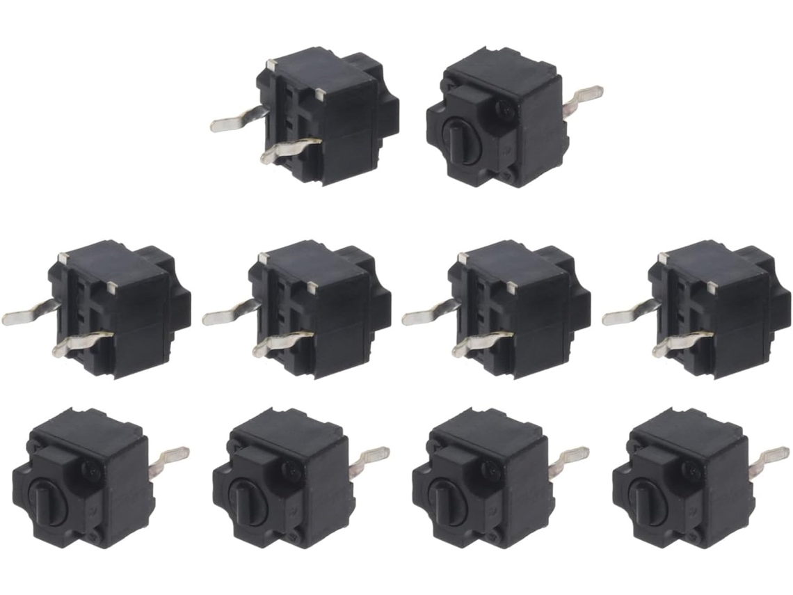 Evqp0k07kbb4 Botões De Microinterruptor 10x 6x 7, 2mm Reparo E Atualização De Microinterruptores