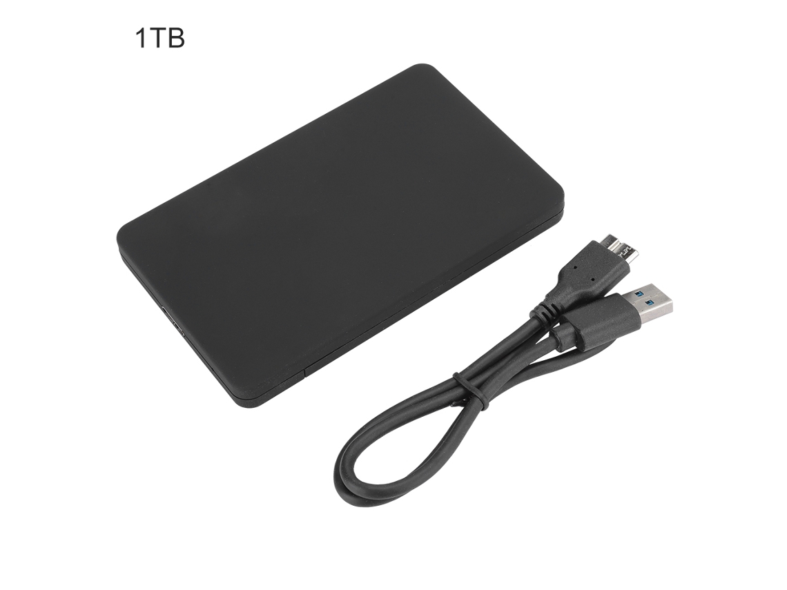 Hd Externo Portátil Usb3.0 (hdd) Com Opções De 500gb/1tb/2tb, Plástico E Led Azul.