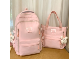 Laxiscreed Mochila Escolar Para Jovens E Estudantes Com Dois Compartimentos, Confortável E Resistente