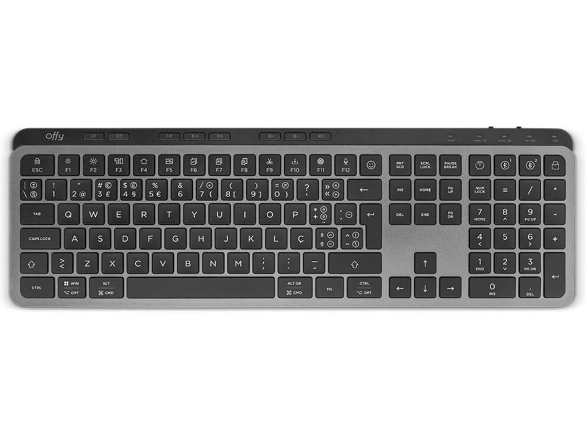 Teclado Multi Dispositivo OFFY Flexi (Outlet Caixa Aberta - Bluetooth - Preto)