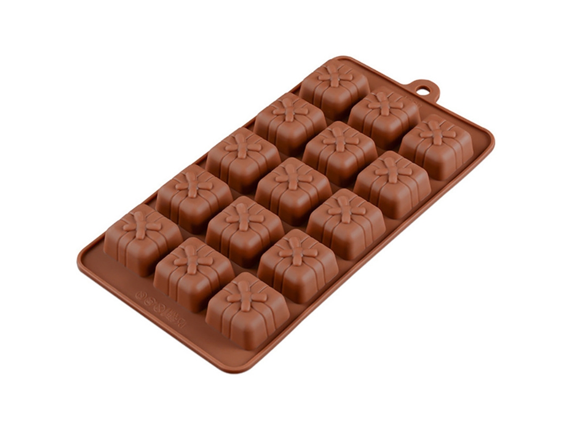 Formas De Silicone Para Chocolate, Doces E Trufas, Molde De Silicone Para Caramelo E Balas Duras, Formato De Caixa De Presente