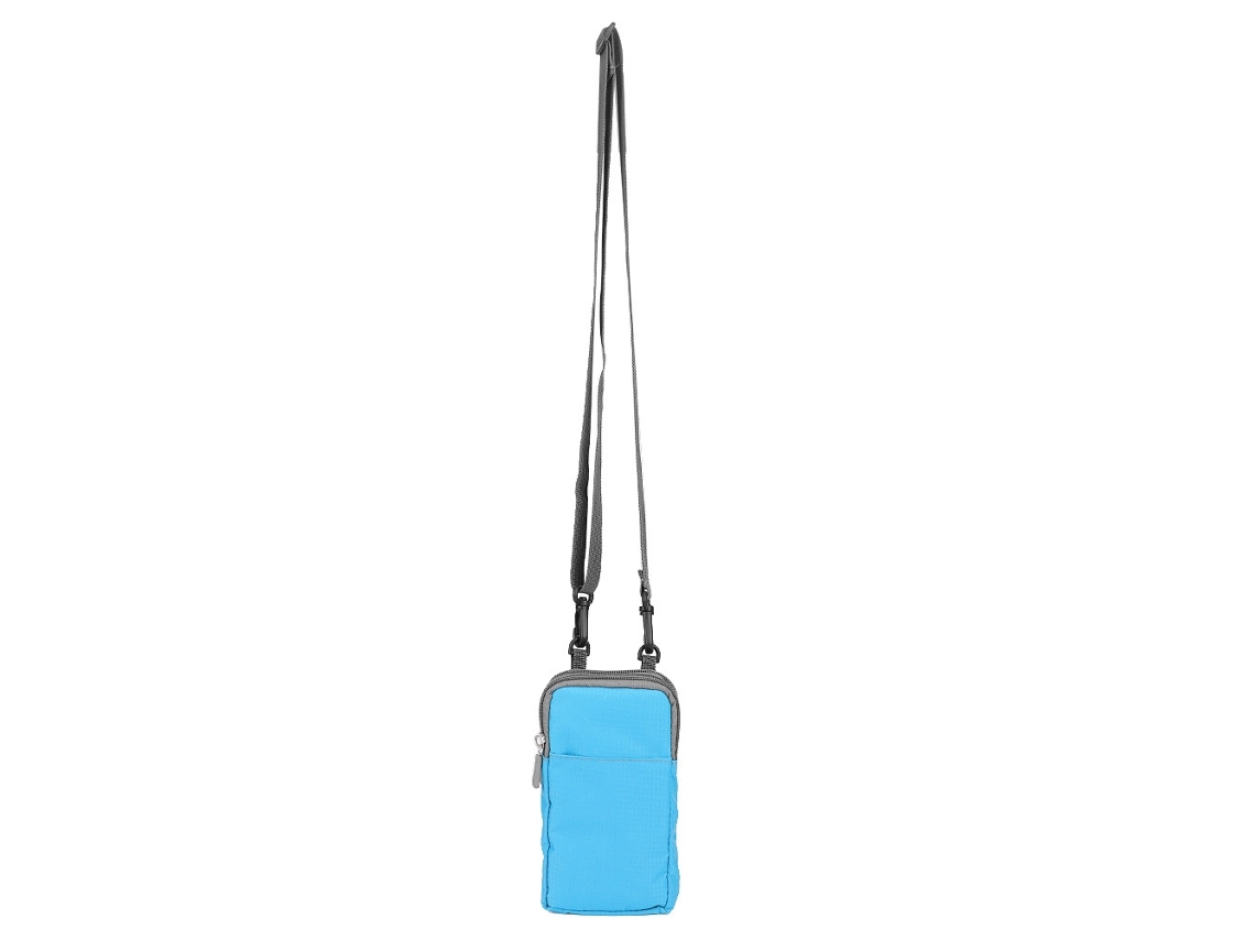 Bolsa esportiva para telefone azul céu com dois compartimentos EOOCOO