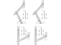 Conjunto Com 4 Batentes Para Janelas De Correr, Prateados