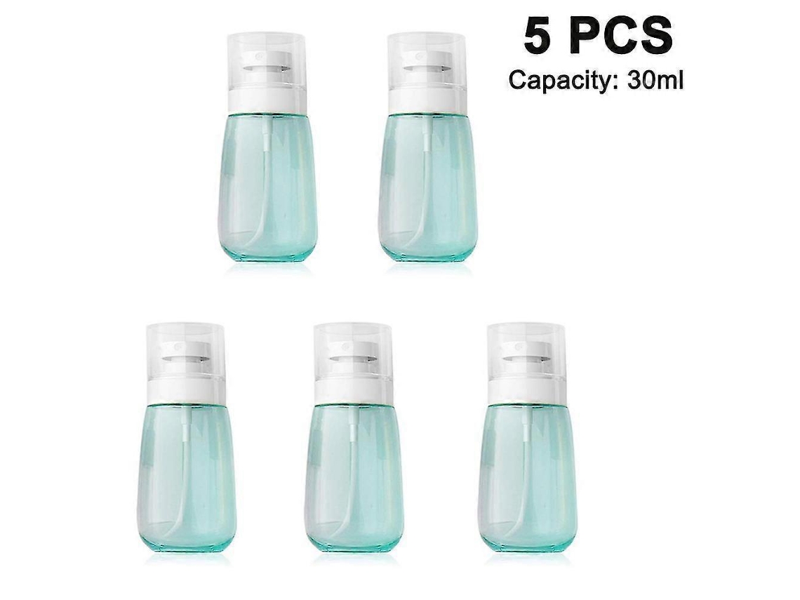 Garrafa De Spray De Viagem, Conjunto 5 Transparentes Recarregáveis Para Cosméticos Com Nebulização Fina