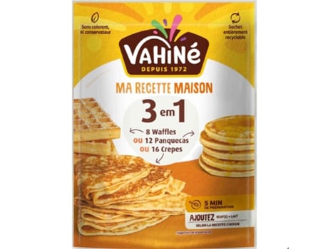Preparado Para Panquecas, Waffles E Crepes Vahiné