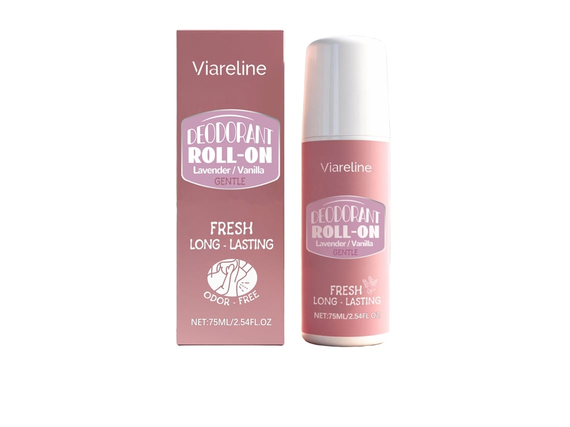 Desodorante antitranspirante roll-on com aroma de lavanda