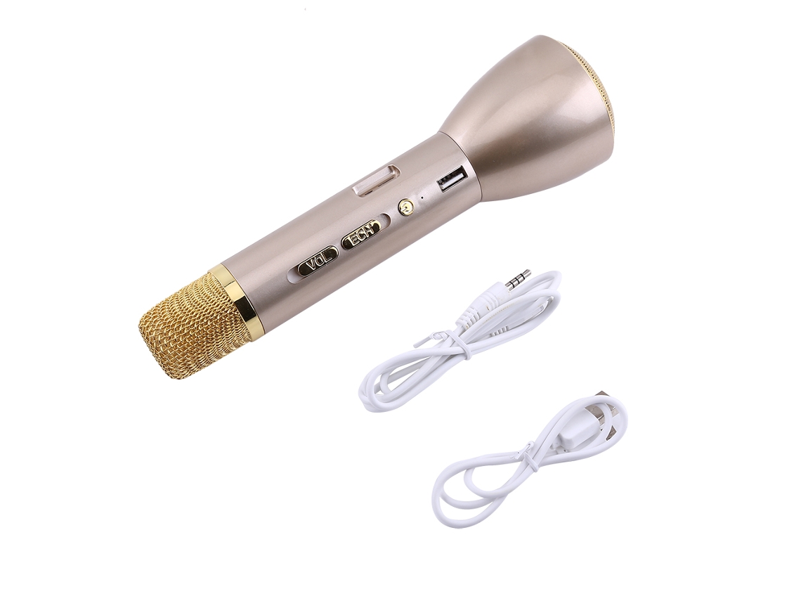 Microfone Bluetooth Sem Fio EOOCOO (ktv Móvel, Estéreo)
