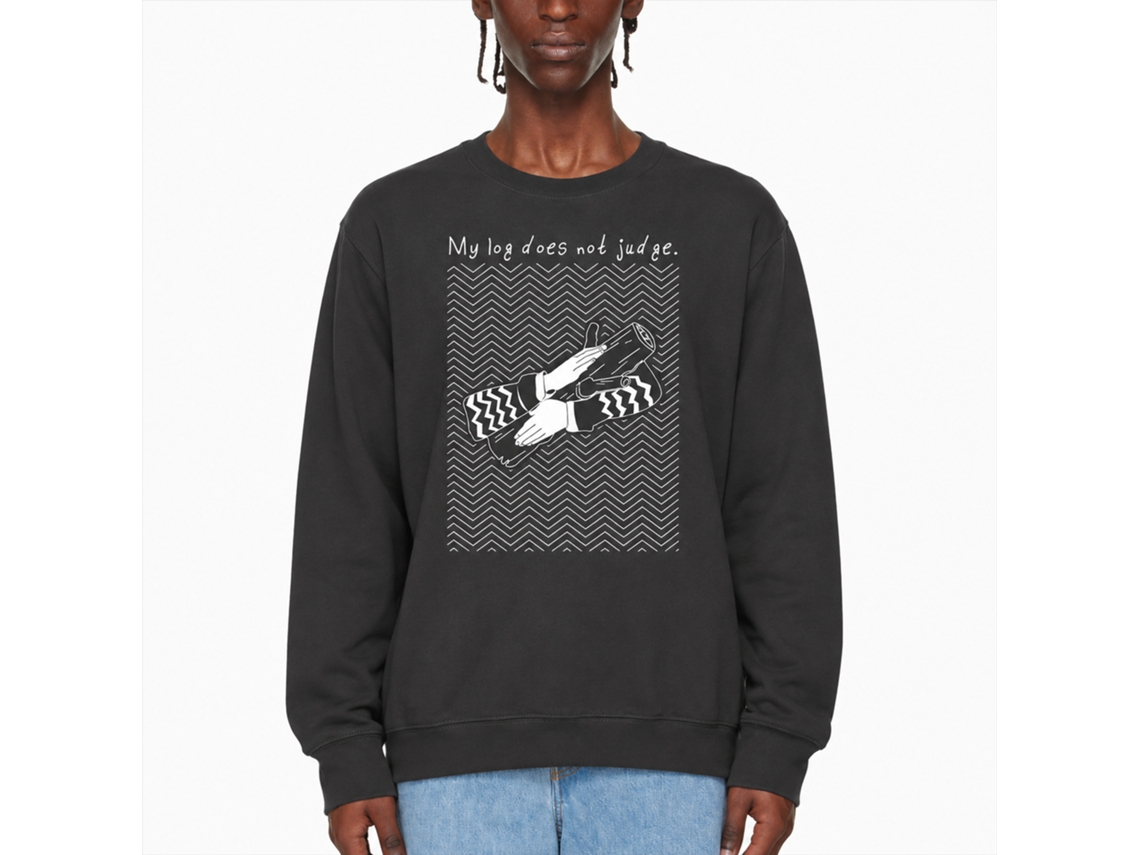 Rockinstone My Log Does Not Judge Sweatshirt Unique Designer Style