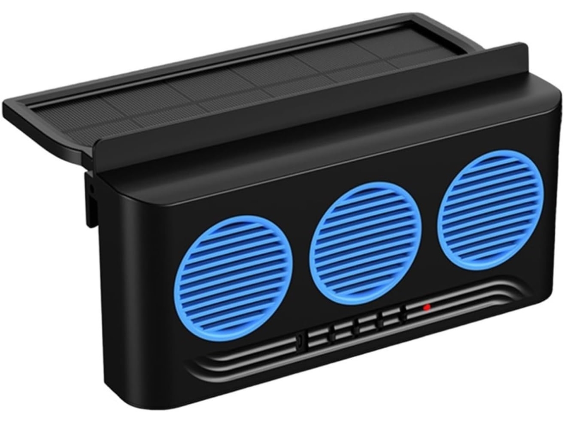 Ventilador Solar Para Carro Resfriamento E Circulação De Ar Reduz O Calor Em Veículos Estacionados Design Resistente Às