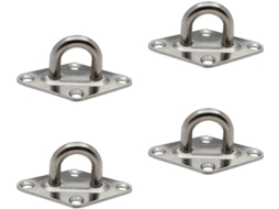 Fechadura Deslizante Alipis Portas E Janelas, Conjunto De 4 Peças Em Aço Inoxidável Com Formato Losango