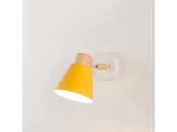 Luminária De Parede E27, Luminária De Metal Com Uma Única Lâmpada, Ferro, Luminária De Parede Interna, Amarelo, Verde