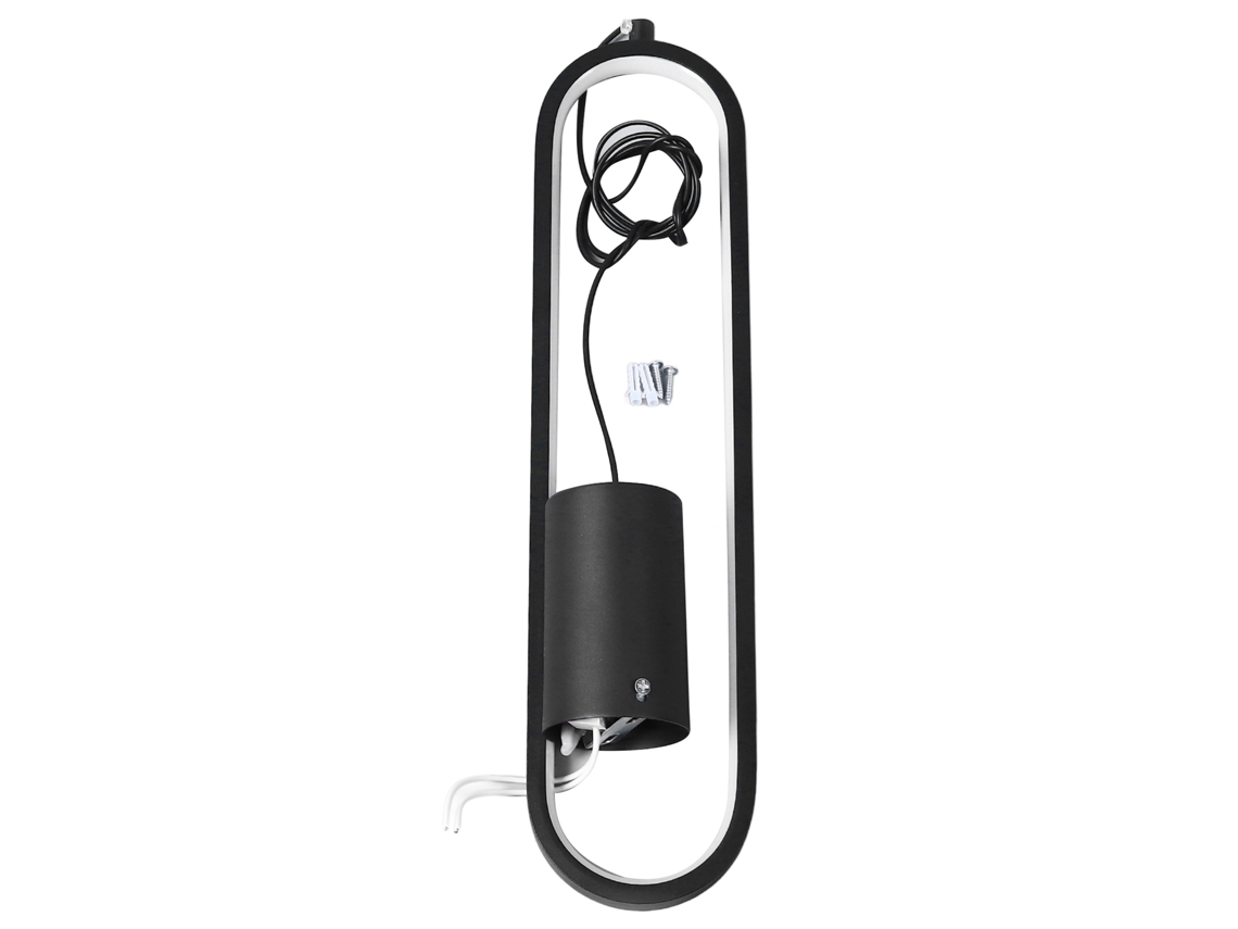 Rebe-lâmpada Suspensa Moderna Led 18w 3 Temperaturas De Cor 85-265v Para Quarto Sala Preta