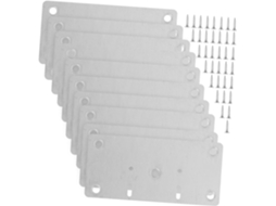 Kit Com 10 Placas De Reparo Para Portas Armário Em Aço E Opções