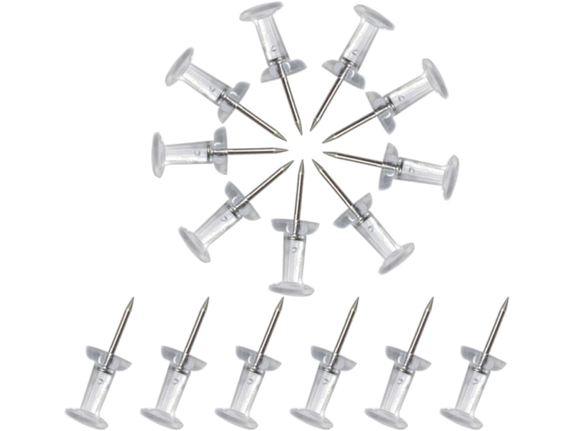 Alfinetes Transparentes Alipis Com Pontas De Metal, 300 Unidades Para Marcar E Organizar Na Escola Em Casa, Materiais De
