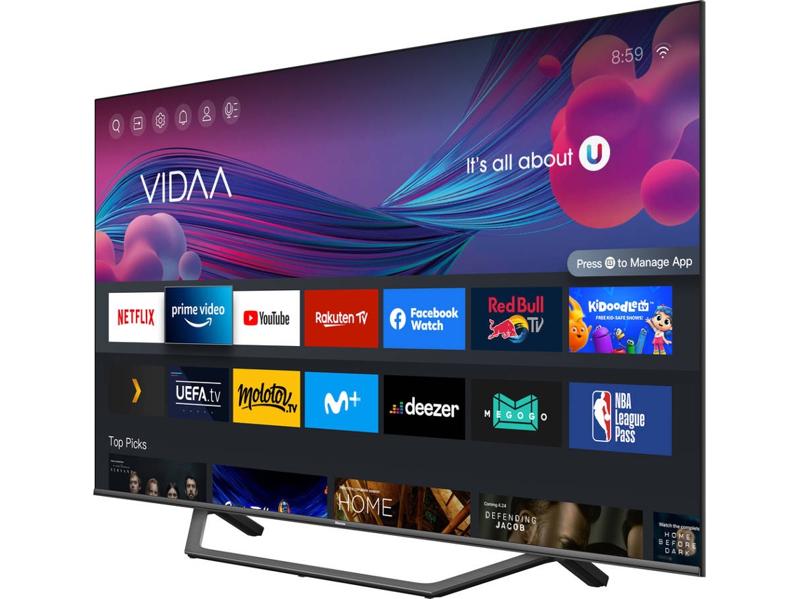 TV HISENSE 50A72GQ (QLED - 50'' - 127 cm - 4K Ultra HD - Smart TV)