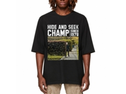 Rockinstone Halloween Movie Hide And Seek Bushes Black Adult T-shirt Size:xxl