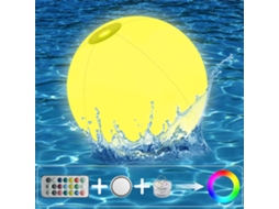 Bola De Praia Com Luz Led De 16 Cores Com Controle Remoto Brinquedo Inflável Para Piscina ,chrui (50 Cm/19,68 Pol.)
