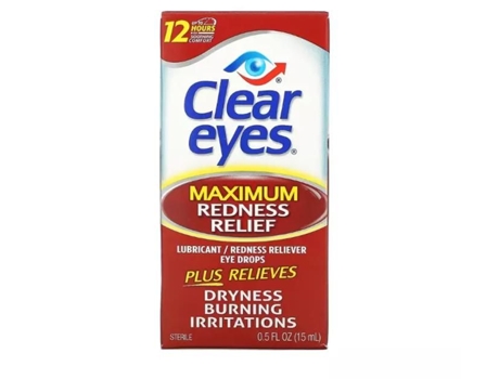 Olhos Claros, Alívio Máximo Das Vermelhidões, Lubrificante/gotas Para Os Olhos Anti-vermelhidão, 15 Ml
