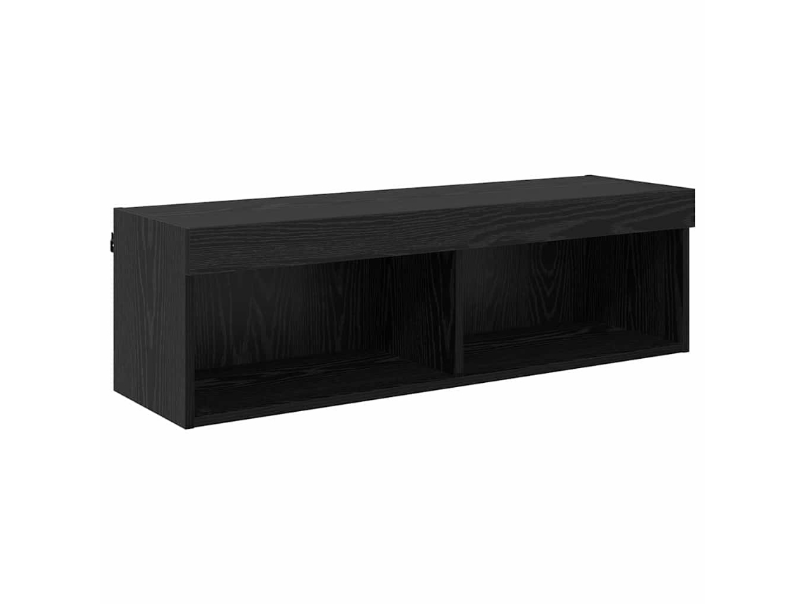 Conjunto 1 Gabinete Para Tv Vidaxl Preto Derivados De Madeira (100 X 30 X 30 Cm)