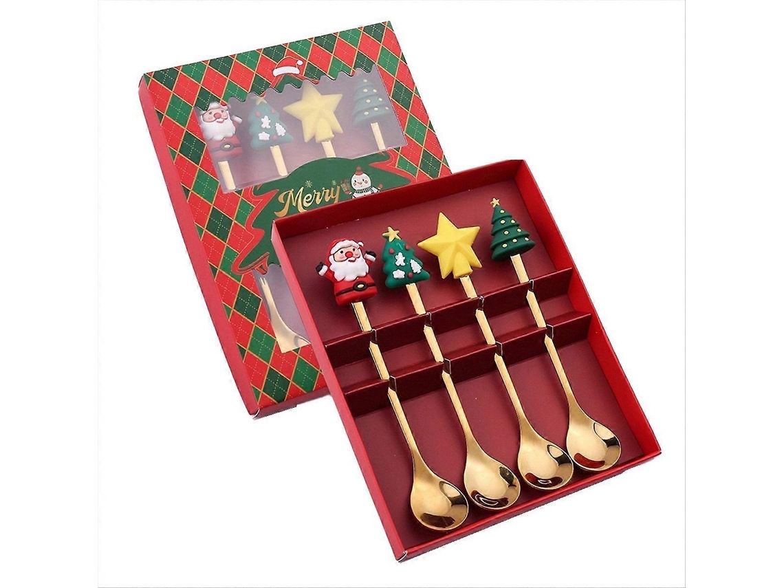 Conjunto De Natal Para Presente, Talheres, Conjunto De Colher E Garfo, Conjunto De Talheres D Nostalgia88