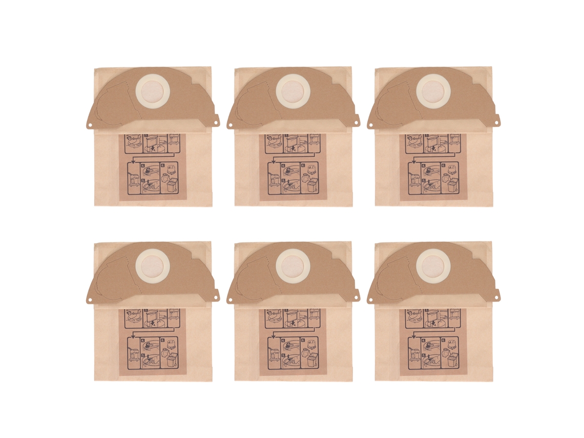 Bolsa de Papel Primerox para Aspirador Karcher Wd2250 A2004 A2054 Mv2 Coleta Poeira com S/MARCA