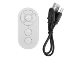 Control remoto inalámbrico Bluetooth para páginas, cámara y vídeo, disparador para teléfono Android negro