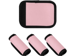 Conjunto De 4 Alças Malas Viagem Cor Pêssego Sólida Multiuso Acessório Alça Mala Ideal Viagens