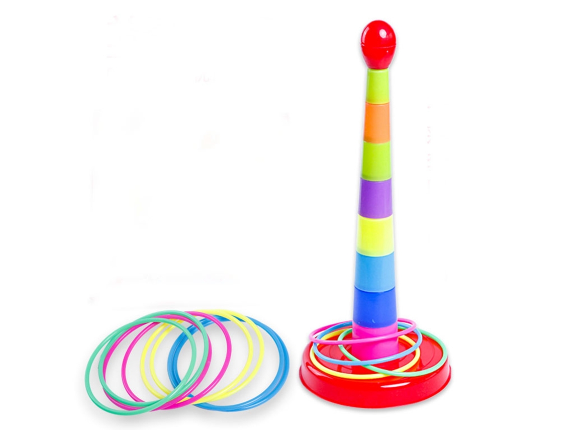 Ats juego de Anillos para Niños Mejora Coordinación Mano ojo Juego de Deporte Interior Y Exterior Tamaño Grande