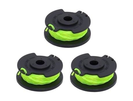 Conjunto de 3 Carretéis de Linha de Reposição para Cortador de Escova Ryobi Rac143 Rlt36B33 e Ry36Lt33A 0 2 Mm 6 1 M AQSACOKIYA