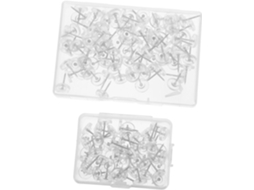 Osaladi 150-unidades De Alfinetes Com Design Americano, Cabeças Redondas Criativas, Transparentes, Para Artesanato