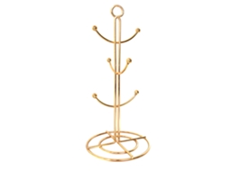 Suporte De Metal Para Canecas Café E Chá, Elegante Organizador Com Hastes Inclinadas Cima, Ideal Exibir Suas Xícaras Segurança. A Cozinha.