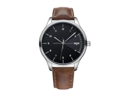 Relógio De Pulso Masculino Yazole 502 Com Numerais Arábicos, Estilo Negócios, Quartzo.