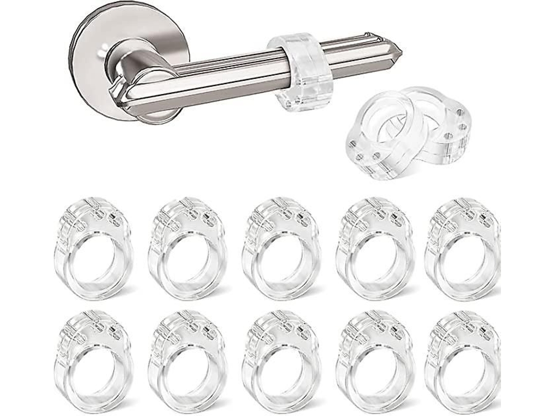 12 Protetores De Silicone Para Maçanetas E Móveis, Flexíveis E Transparentes