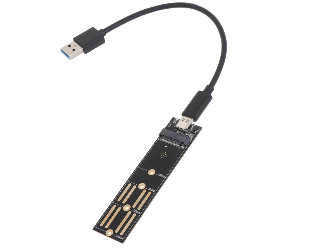 Adaptador Ssd Sata Nvme 2 Em 1 M.2 Para Usb 3.1 Com Suporte Para Chave M Nvme E Chave Bm Slowmoose