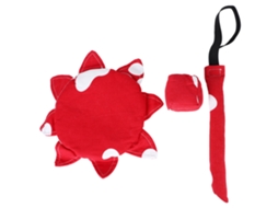Ats 3 Peças Conjunto de Lançamento de Bolsas de Areia Macias Brinquedo Infantil para Exterior Interação Pai filho (vermelho)