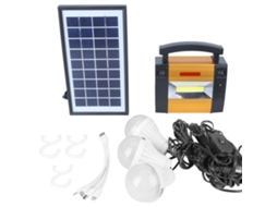 Sistema Solar Multifuncional LM 367 Gerador de Energia com Bateria para Casa e Camping | S/MARCA