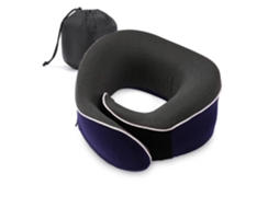 Travesseiro De Viagem Ergonômico Para Encosto Cabeça, Design Macio E Contornado Com Espuma 100% Poliuretano, Portátil Com Bolsa De Armazenamento