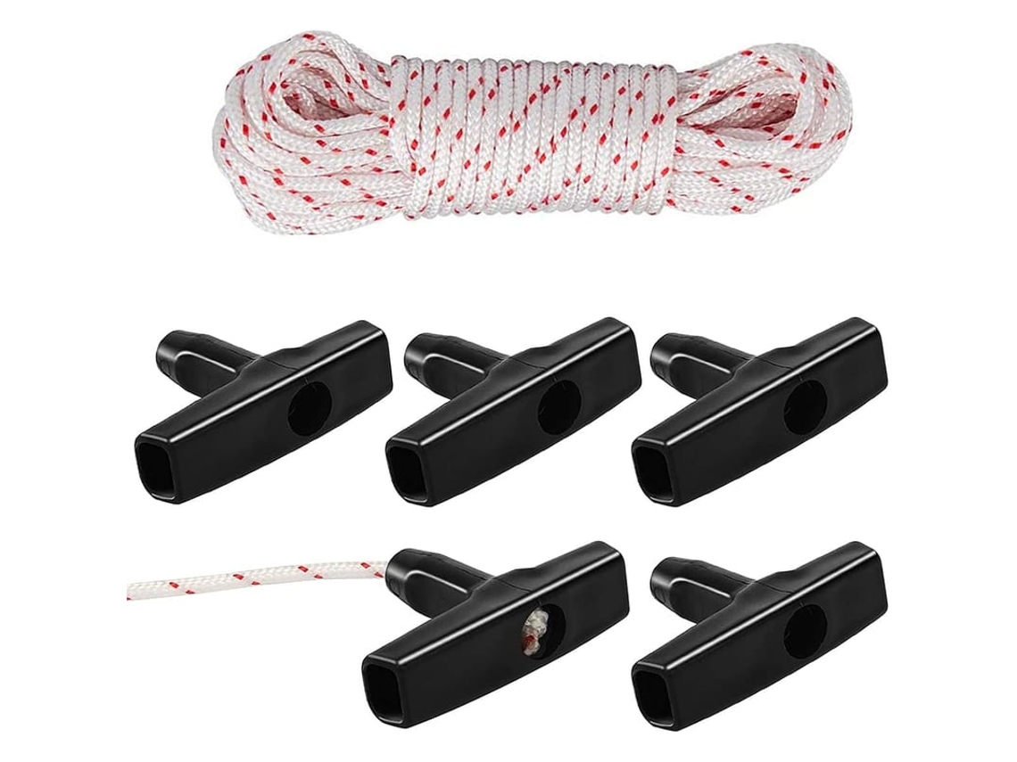 Corda De Arranque (3.5mm*10m) Com Manopla, Para Cortador De Grama, Motosserra, Roçadora, Motor Universal