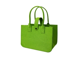 Sacolas de Feltro Práticas, Dobráveis ​​e de Grande Capacidade, Ideais para Compras e Viagens. Amarelas. GOKOCO