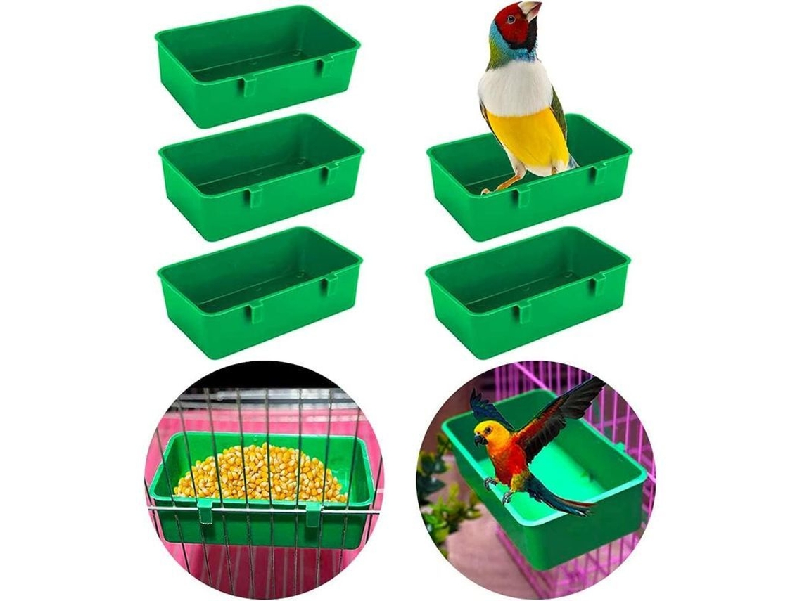 5 Peças De Tigelas Para Jaulas De Aves Upgrade, Acessórios Para Periquitos, Cacatus E Periquitos, Alimentadores E Bebedouros