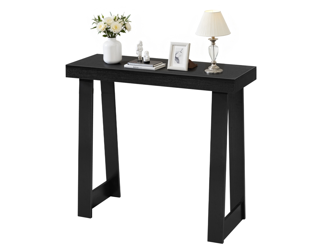 Mesa Consola Moderna Para Hall De Entrada Atrás Do Sofá Preto 91,5 X 30,5 X 81 Cm Vevor