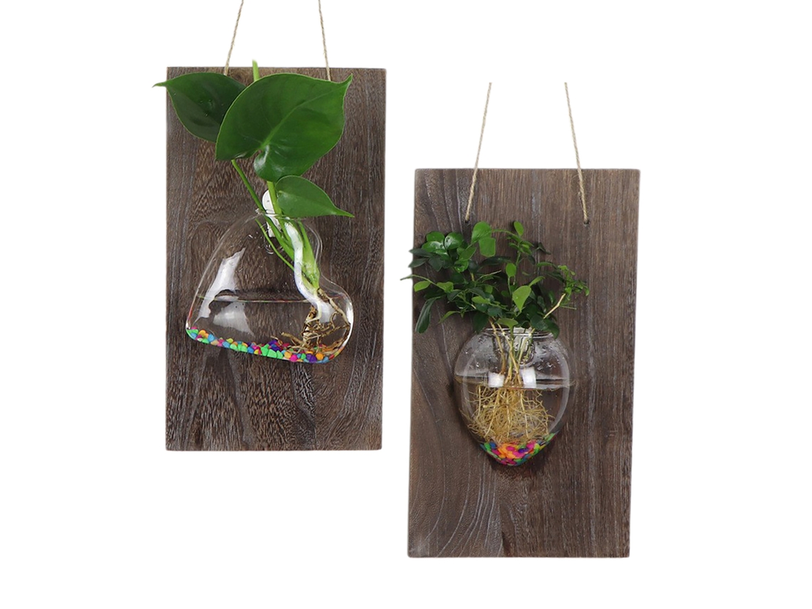 Conjunto de Vasos para Amor com Tabuletas de Madeira LAXISCREED